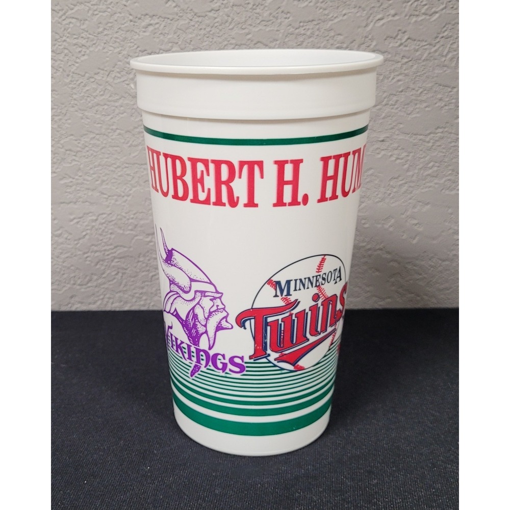 Vtg Hubert H. Humphrey Metrodome Stadium Cup Minnesota Twins Vikings Gophers